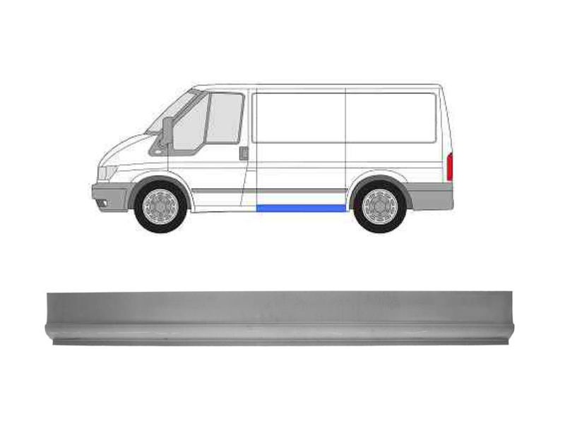 Поріг середній лівий Ford Transit 00-13 нижня частина (POL) 119 см