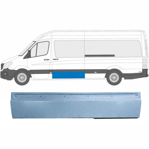 Ремчастина обшивки дверей правий Mercedes Sprinter 209-524 2006-2013 (Polcar) 506540-5