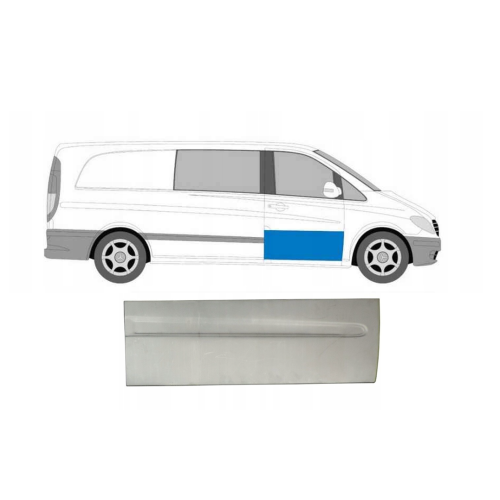 Ремчастина передніх дверей нижня права Mercedes Vito W639 2003-2014 (PL)