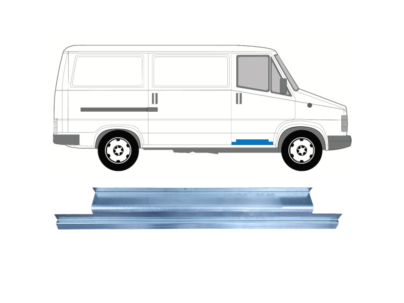 Ремчастина передній двері права внутрішня Fiat Ducato, Citroen C25, Peugeot J5 81-94 (Klokkerholm)