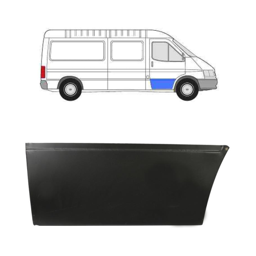 Ремчастина передньої двері права Ford Transit 1986-2000 нижня (KH)