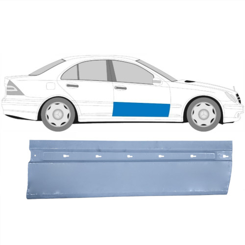 Ремчастина передньої двері нижня права Mercedes C-class W203 2000-2007 Klokkerholm