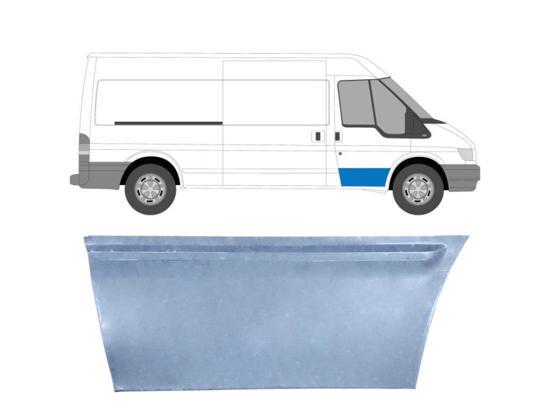Ремчастина передньої двері права Ford Transit 00-13 зовнішня (KH)