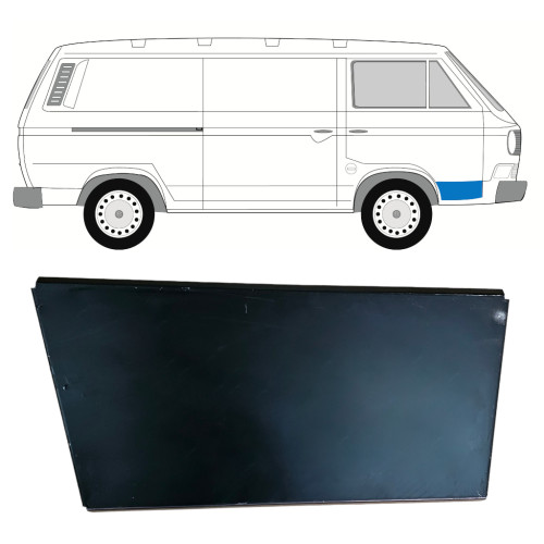 Ремчастина передньої двері права зовнішня VW Transporter T3 Klokkerholm