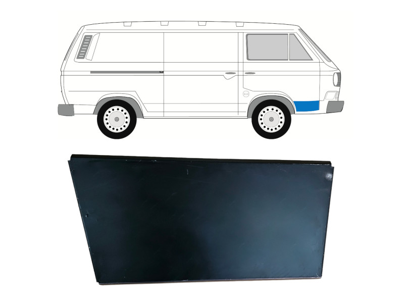 Ремчастина передньої двері права зовнішня VW Transporter T3 (Klokkerholm)