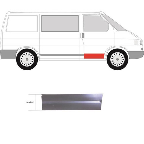 Ремчастина передньої двері права VW Transporter T4 1990-2003 POTRYKUS