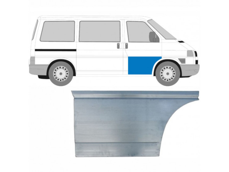 Ремчастина передньої двері VW Transporter T4 (90-03) права, велика