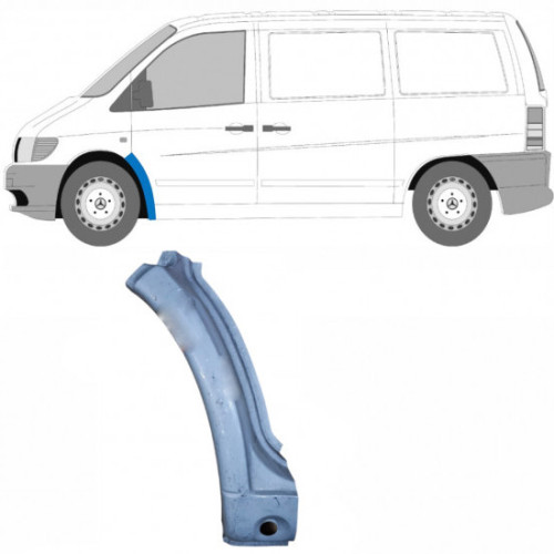 Ремчастина переднього крила ліва Mercedes Vito W638 1996-2003 (Polcar)