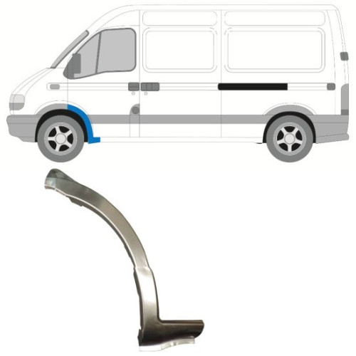 Ремчастина переднього крила ліва Renault Master II, Opel Movano A 1998-2009 Klokkerholm 6065052