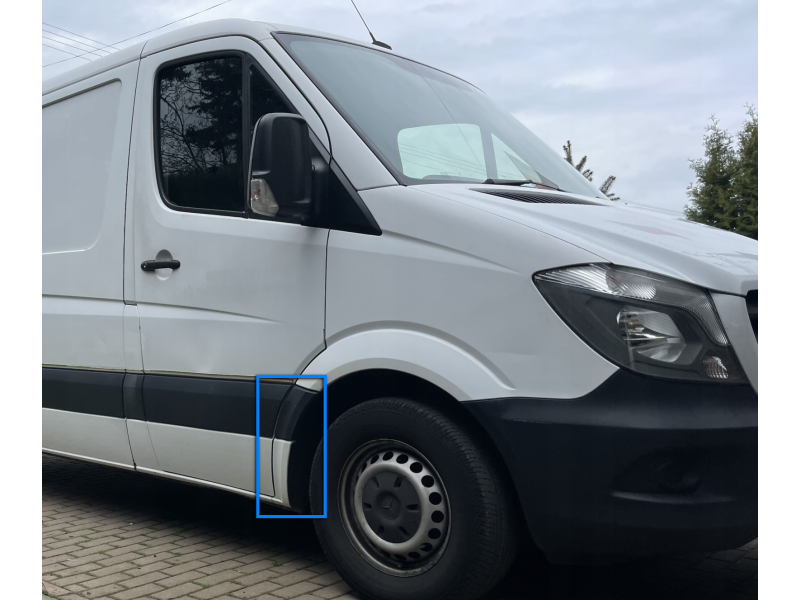 Ремчастина переднього крила права Mercedes Sprinter W906, VW Crafter задня Klokkerholm