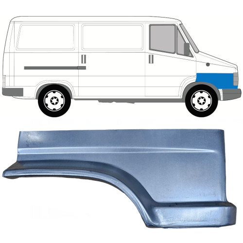 Ремчастина переднього крила права нижня Fiat Ducato, Citroen C25, Peugeot J5 81-90 Klokkerholm