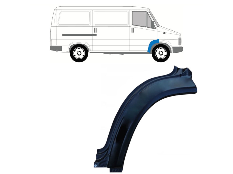 Ремчастина переднього крила права Fiat Ducato, Citroen C25, Peugeot J5 80-94 (KK)