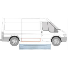 Ремчастина зсувних дверей права внутрішня Ford Transit 2000-2013 Klokkerholm 2509176