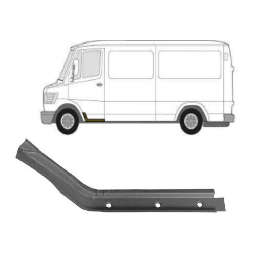 Ремчастина сходинки ліва нижня Mercedes Bus T1 207-410 1977-1995 FPS