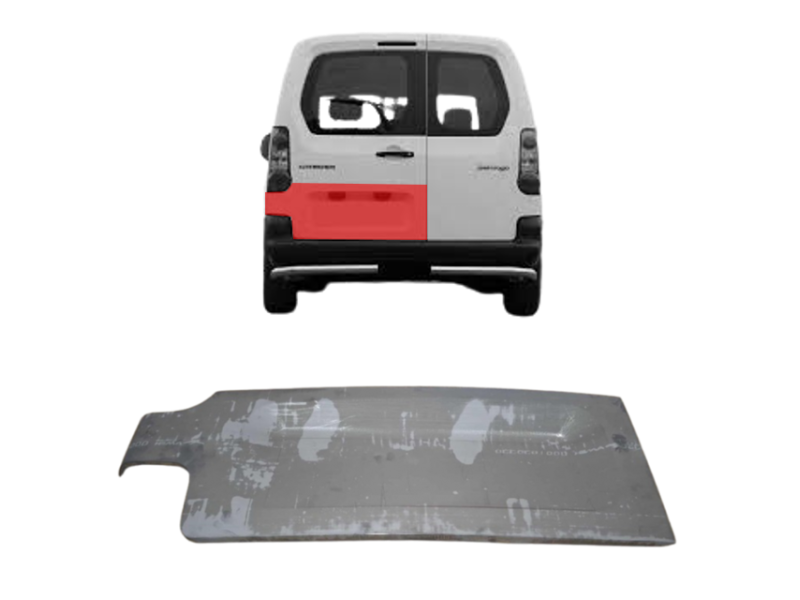 Ремчастина заднії дверей ліва нижня Citroen Berlingo II, Peugeot Partner II 2008-2018 Klokkerholm 0552151