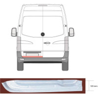 Ремчастина задніх дверей внутрішня ліва Mercedes Sprinter W906 06-18 (KH)