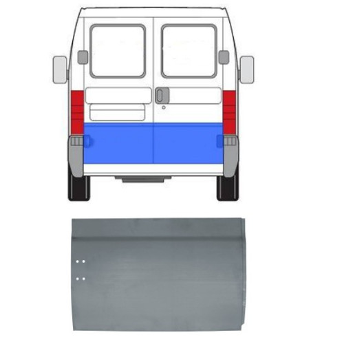 Ремчастина задньої двері ліва Fiat Ducato, Citroen Jumper, Peugeot Boxer 1994-2006 - висота 43 см