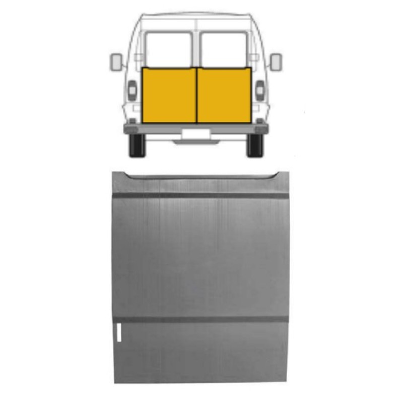 Ремчастина задньої двері ліва Mercedes 207-410 77-95 (FPS) до вікна