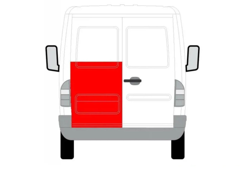 Ремчастина задньої двері Mercedes Sprinter (95-06) до вікна, ліва