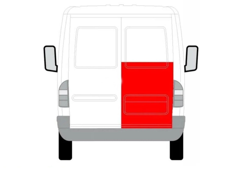 Ремчастина задньої двері Mercedes Sprinter (95-06) до вікна, права