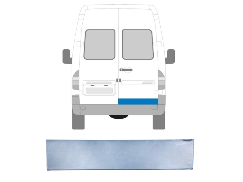 Ремчастина задньої двері Mercedes Sprinter W901 95-06 - права (Klokkerholm)