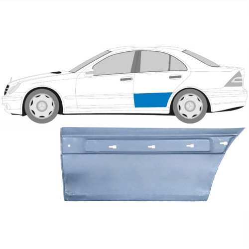 Ремчастина задної двері нижня ліва Mercedes C-class W203 2000-2007 Klokkerholm