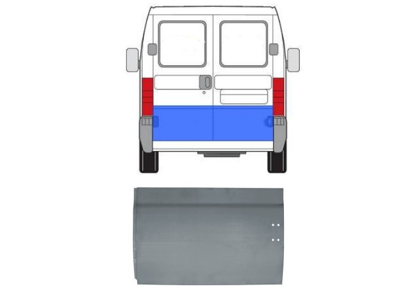 Ремчастина задньої двері права Fiat Ducato, Citroen Jumper, Peugeot Boxer 94-06 - висота 43 см