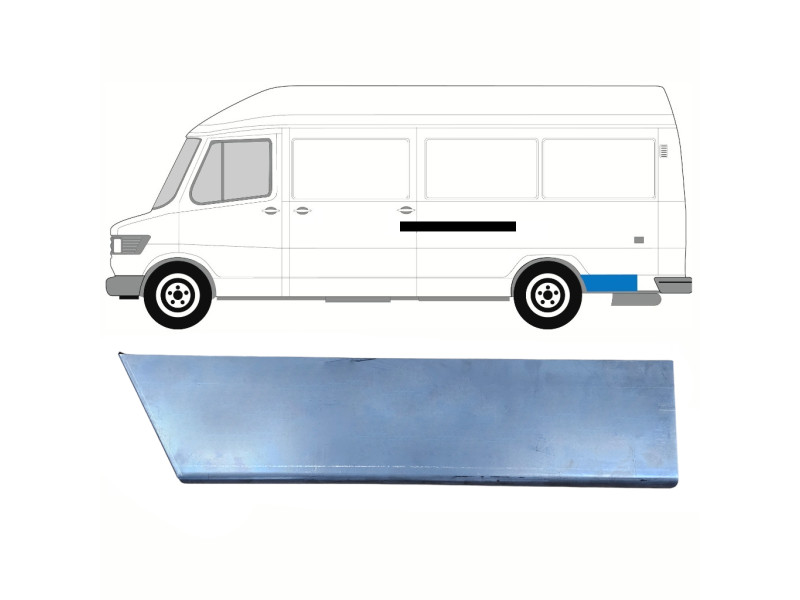 Ремчастина заднього крила ліва Mercedes T1 207-410 77-95 (Klokkerholm) довжина 47 см