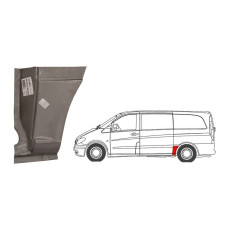 Ремчастина заднього крила ліва Mercedes Vito W639 2003-2014 (PL)