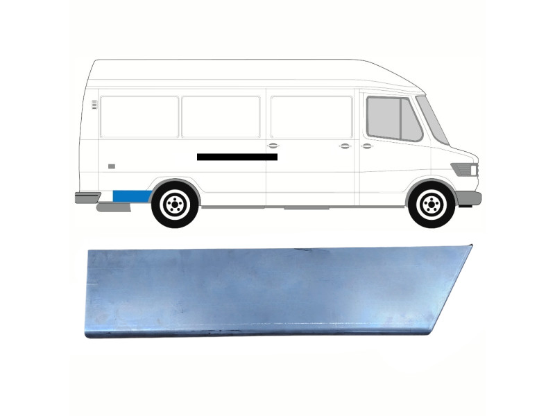 Ремчастина заднього крила права Mercedes T1 207-410 77-95 (Klokkerholm) довжина 47 см