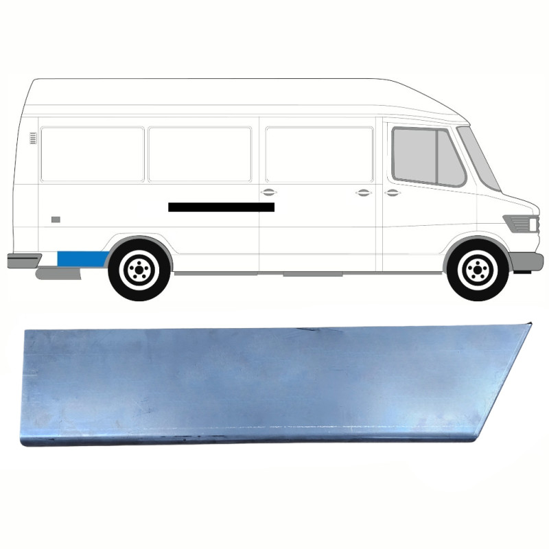 Ремчастина заднього крила права Mercedes T1 207-410 77-95 (Klokkerholm) довжина 47 см
