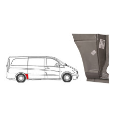 Ремчастина заднього крила права Mercedes Vito W639 2003-2014 (PL)