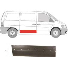 Ремчастина зсувних дверей права Mercedes Vito W638 96-04 (Польща) висота 22 см