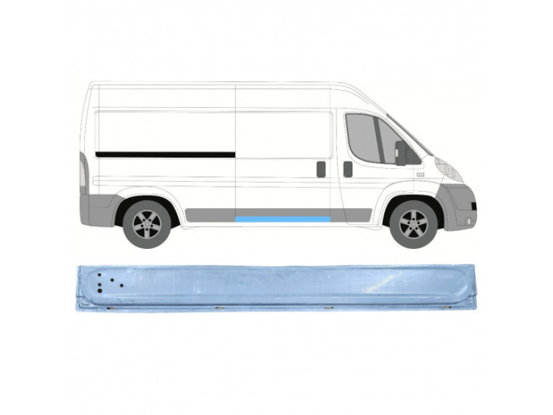 Ремчастина зсувних дверей права внутрішня Fiat Ducato 250, Citroen Jumper, Peugeot Boxer 2006- Klokkerholm 2097170