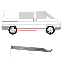 Ремчатина сходинки під бокову дверку права VW Transporter T4 90-03 (Klokkerholm)