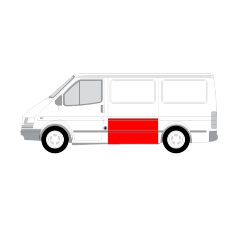 Ремчастина обшивки боковини лівої Ford Transit 1986-2000 (Польща)