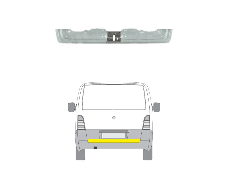 Ремонтна частина двері задньої нижня внутрішня Mercedes Vito W638 1996-2005 Polcar