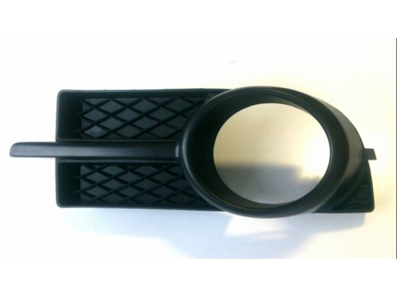 Решітка бампера ліва Chevrolet Aveo T250 2006-2012 Tempest чорна з отвором 96648782