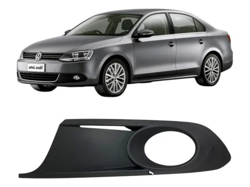 Решітка бампера ліва VW Jetta 6 2011-2014 (FPS) з отв. під 5C6853665A