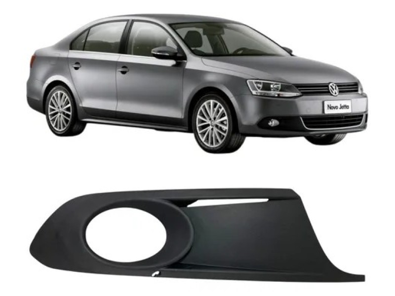 Решітка бампера права VW Jetta 6 2011-2014 (FPS) з отв. під 5C6853666A