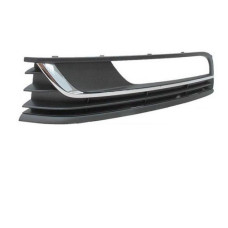 Решітка бампера VW Passat B7 Європа 10-14 ліва, чорна з хром. молдингом (FPS) 3AA854661