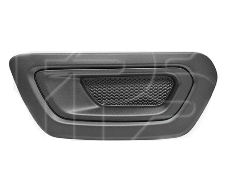 Решітка переднього бампера ліва Ford Transit 19- (Тайвань) чорна текстура