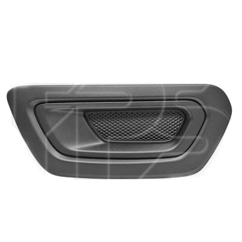 Решітка переднього бампера ліва Ford Transit 19- (Тайвань) чорна текстура