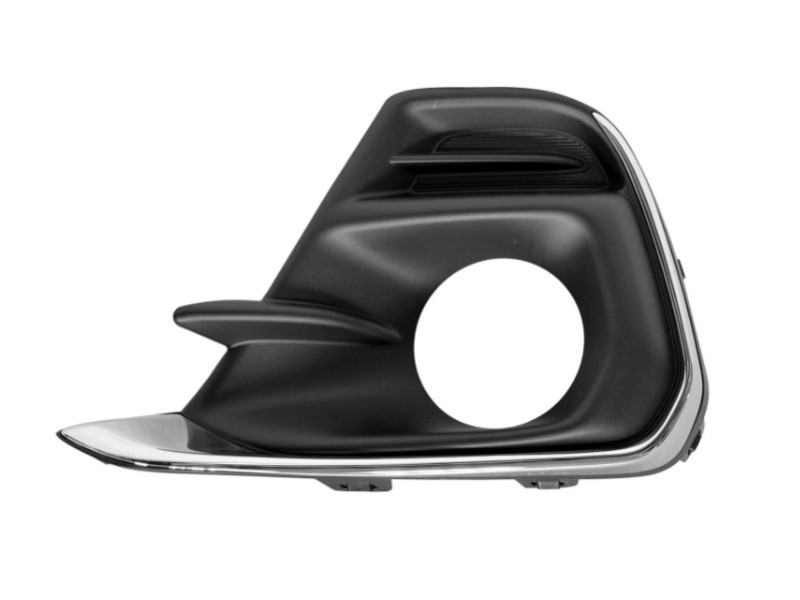 Решітка переднього бампера ліва Chevrolet Spark 15-18 (Тайвань) хром молдинг