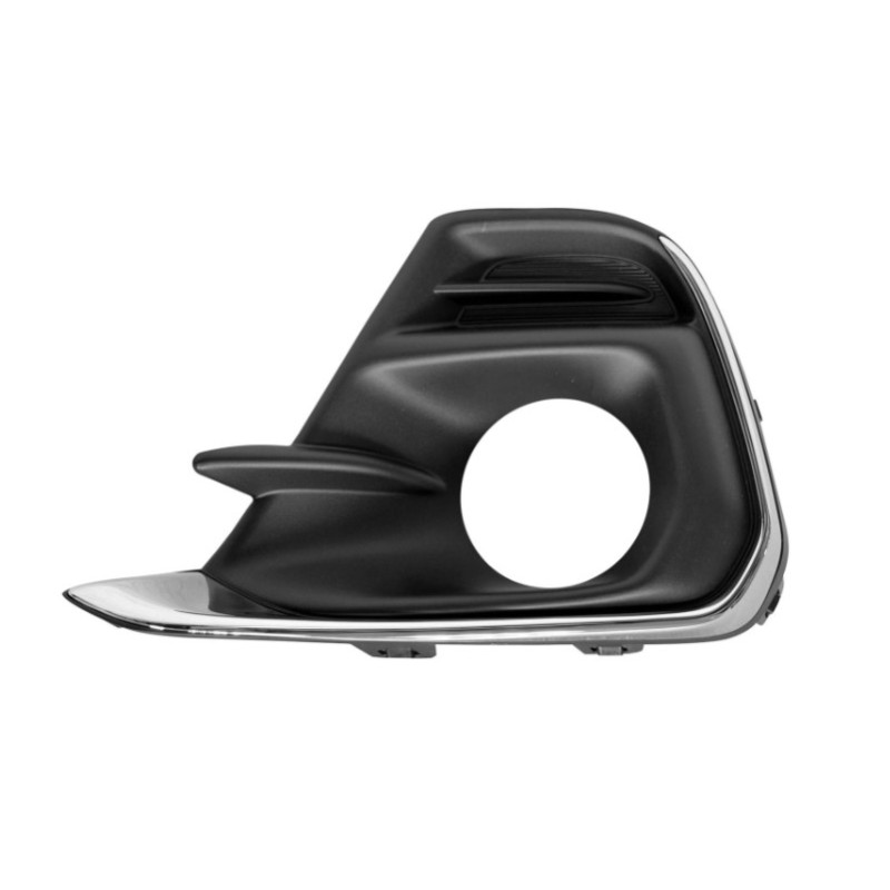 Решітка переднього бампера ліва Chevrolet Spark 15-18 (Тайвань) хром молдинг