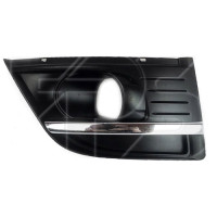 Решітка переднього бампера ліва Citroen C4 Grand Picasso 07-10 (Тайвань) з хром молд.