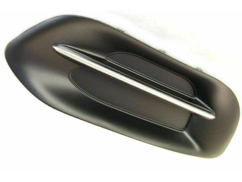 Решітка переднього бампера ліва Dodge Dart 12-16 (Тайвань) чорний мат, сірий молдинг 68242101AA