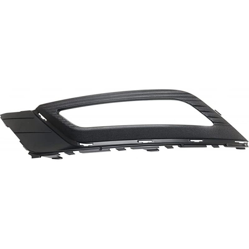 Решітка переднього бампера ліва Ford Mondeo, Fusion 17- (TP) чорна текстура, з отв. під молдинг HS7Z17B814BB