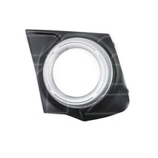 Решітка переднього бампера ліва Mitsubishi L200 15-18 (Тайвань) чорна, сірий металік