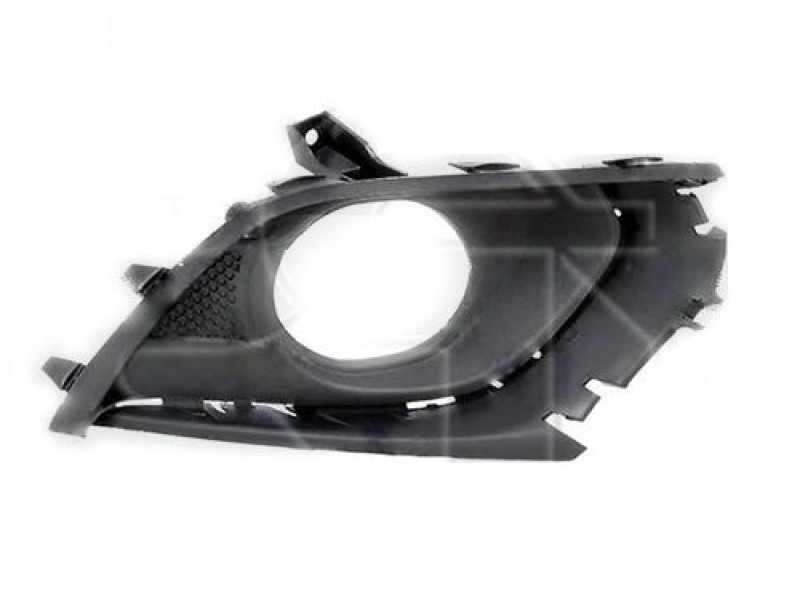 Решітка переднього бампера ліва Opel Corsa E 14-19 (Тайвань) з отвором, під молдинг